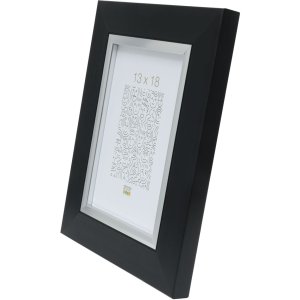 Adul acrylic frame in silver-black 5"x5"