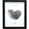 Adul acrylic frame in silver-black 5"x5"