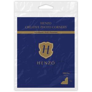 Henzo coloured photo corners kraft 108 pieces