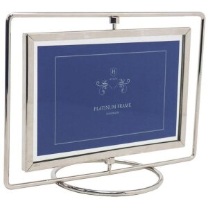 Henzo Photo Frame Swing 10x15 cm silver landscape format