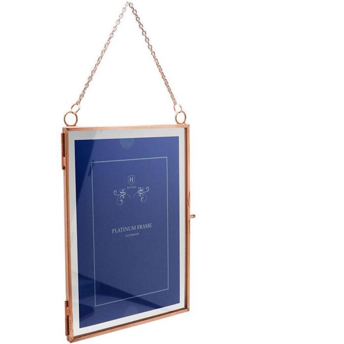 Metal frame Vintage 2 photos 10x15 cm rose gold