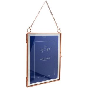 Metal frame Vintage 2 photos 13x18 cm rose gold