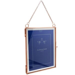 Metal frame Vintage 2 photos 15x20 cm rose gold