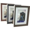 WPC Picture Frame Edge 10x15 cm dark brown