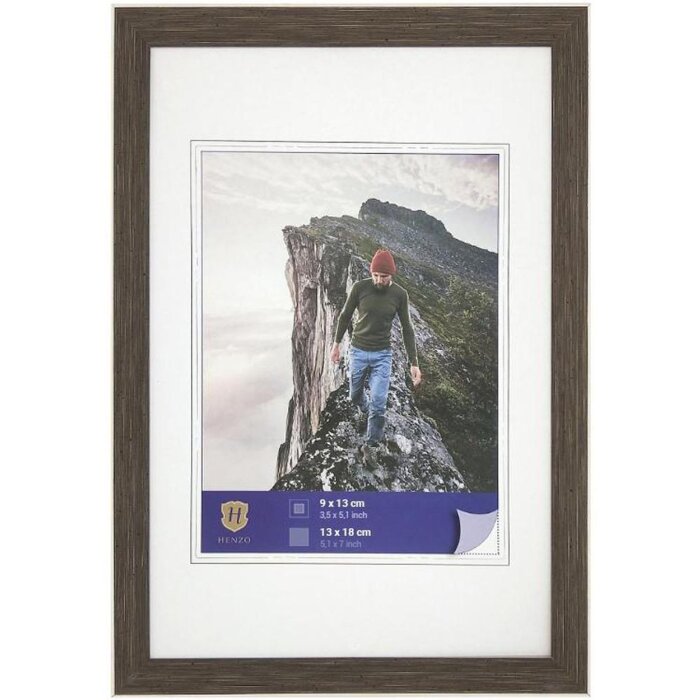 WPC Picture Frame Edge 13x18 cm dark brown