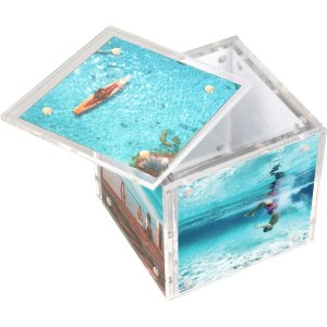 Acrylic Photo Cube 5 photos 8x8 cm