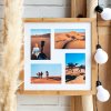 Gallery Frame Bamboo for 4 pictures 10x15 cm