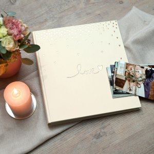 Wedding Album Raining Hearts peach