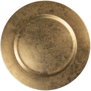 Plate Ø 33 cm gold 64601