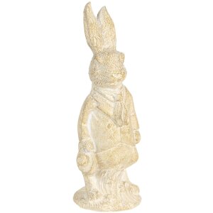 Decoration rabbit 4x4x11 cm white 6PR3078W