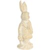 Decoration rabbit 4x4x11 cm white 6PR3078W