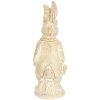 Decoration rabbit 4x4x11 cm white 6PR3078W