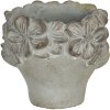 Flowerpot 12x10x9 cm grey 6TE0316