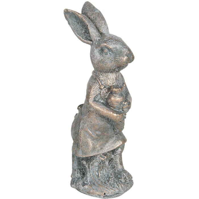 Decoration rabbit 6x4x13 cm brown 6PR3089CH