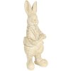 Decoration rabbit 6x6x13 cm white 6PR3096W