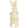 Decoration rabbit 6x6x13 cm white 6PR3096W