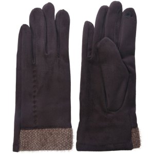 Gloves 8x24 cm brown JZGL0035CH