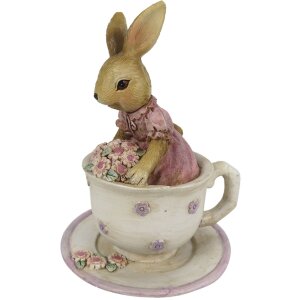 Decoration rabbit 8x8x11 cm multicoloured  6PR3327