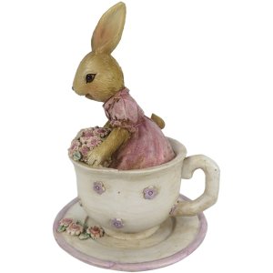 Decoration rabbit 8x8x11 cm multicoloured  6PR3327