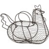 Egg holder chicken 28x19x24 cm black 6Y3765