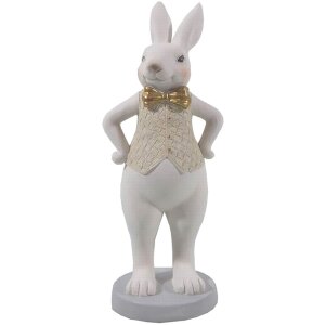 Decoration rabbit boy 9x8x20 cm multicoloured  6PR3174