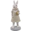 Decoration rabbit girl 9x8x20 cm multicoloured  6PR3175