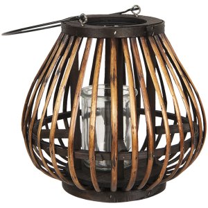 Lantern Ø 23x22 cm brown 6RO0493