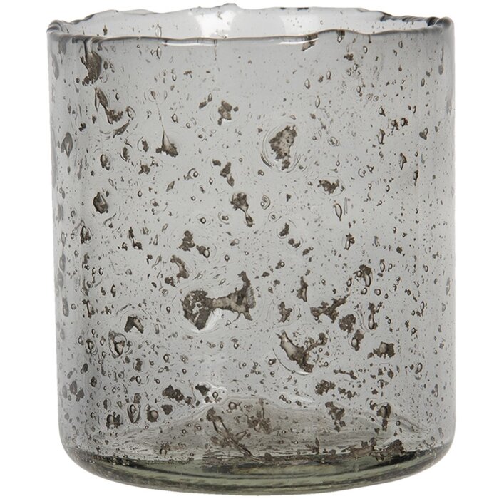 Tealight - candle holder Ø 10x12 cm grey 6GL2993