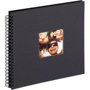 FUN spiral bound photo album - black