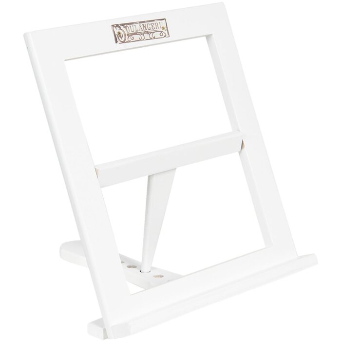 Book stand 28x30x4 cm white 6H1635W