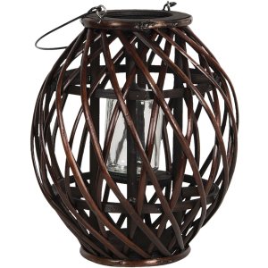 Lantern Ø 26x30 cm brown 6RO0491