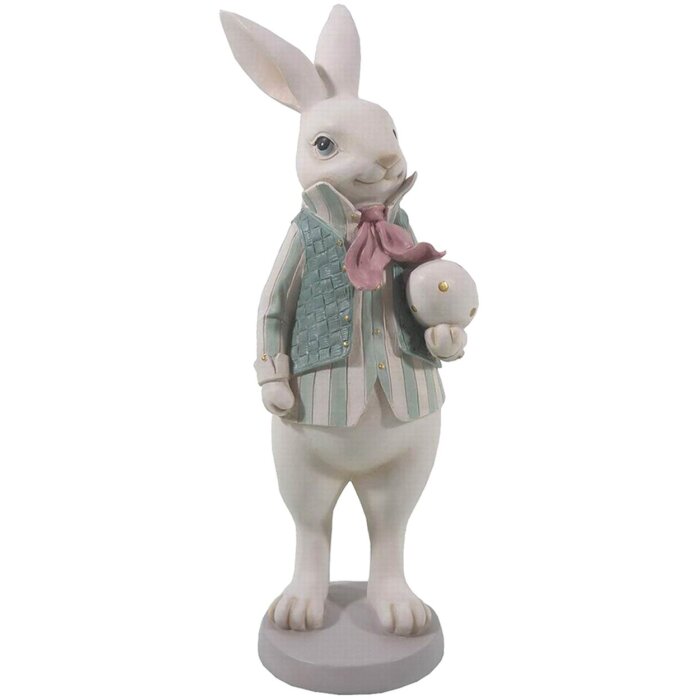 Decoration rabbit boy 10x10x25 cm multicoloured  6PR3147