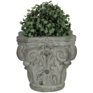 Flowerpot 17x17x16 cm grey 6TE0333