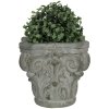 Flowerpot 17x17x16 cm grey 6TE0333