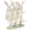 Decoration dancing  rabbits 16x9x19 cm multicoloured  6PR3189