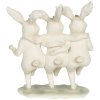 Decoration dancing  rabbits 16x9x19 cm multicoloured  6PR3189