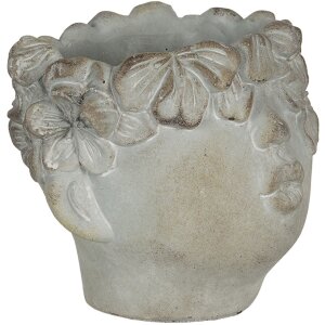 Flowerpot 20x19x17 cm grey 6TE0315S