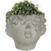 Flowerpot 20x19x17 cm grey 6TE0315S