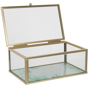 Jewellery box 14x8x6 cm transparent 6GL3013XS