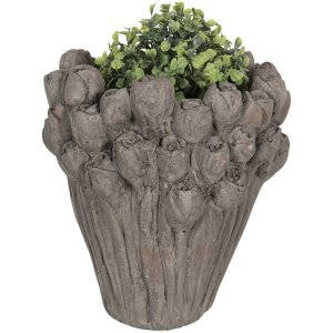 Flowerpot Ø 23x25 cm grey 6TE0357