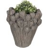 Flowerpot Ø 23x25 cm grey 6TE0357