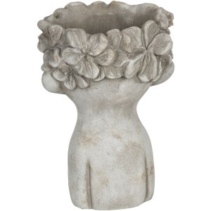 Flowerpot 17x17x25 cm grey 6TE0327L