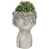 Flowerpot 17x17x25 cm grey 6TE0327L