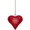 Decoration hanger heart 27x12x27 cm red 6Y4162