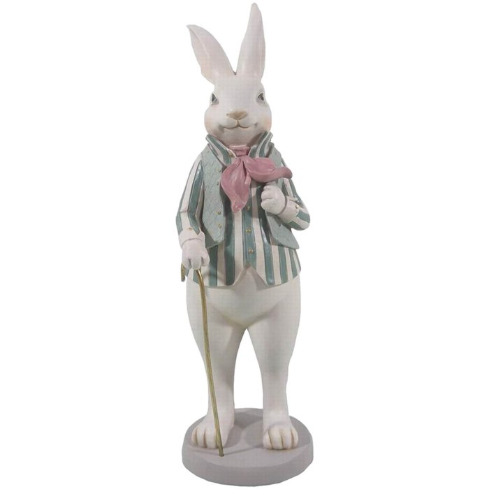 Decoration rabbit boy 12x9x31 cm multicoloured  6PR3145