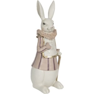 Decoration rabbit 11x10x27 cm multicoloured  6PR3152