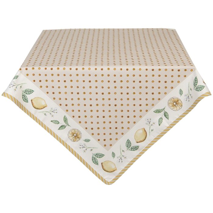 Tablecloth 100x100 cm beige LEL01