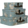 Decoration suitcase (set 3 pcs) 30x21x9-25x18x9-20x16x8 cm multicoloured  64753