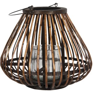 Lantern Ø 36x30 cm brown 6RO0492