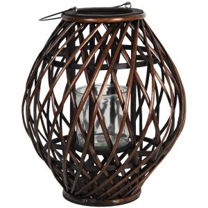 Lantern Ø 34x41 cm brown 6RO0490